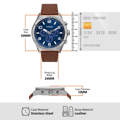 Fossil BROX BQ2799 Men's Brown Watch