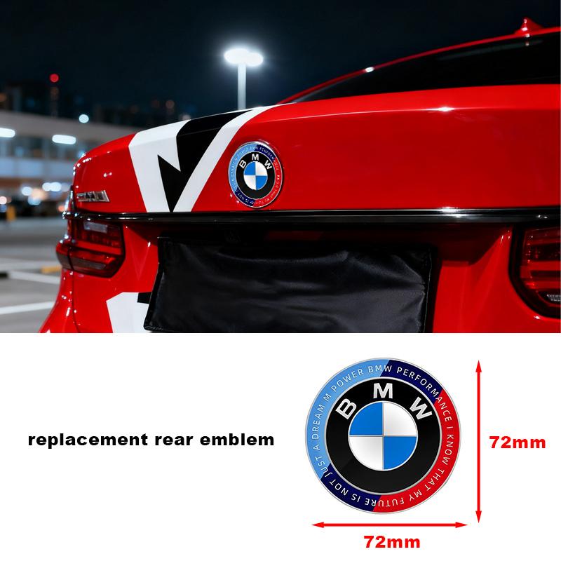 kfwhl7 1/4/7pcs 81/72/46/56/68/mm Car Front Rear Logo Wheel Hub Center Cover Steering Wheel Center Stickers For BMW E36 E46 E90 E60 E39
