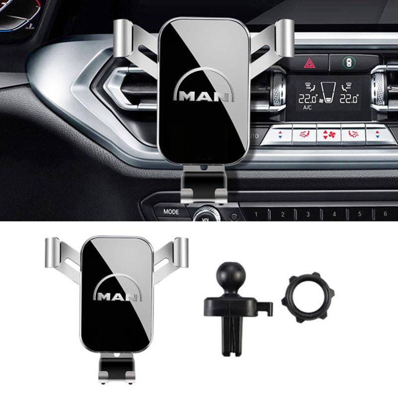 Gravity Car Phone Holder Car Air Vent Clip Mount Mobile Phone Holder For MAN TGX TGM TGA TGS TGE Accessories