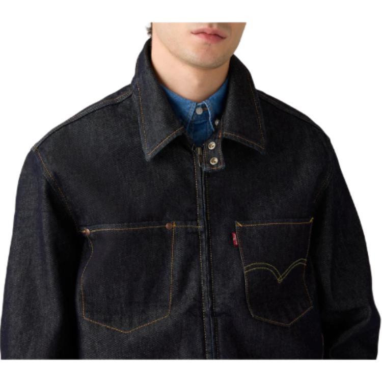 Джинсовая куртка Levis с молнией и накладными карманами 003M3-0000