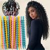 20pcs No Heat Hair Curlers Set - Spiral Rollers DIY Styling Tool, Colorful Plastic Curlers for Medium Long Hair Daily Gif, Curl
