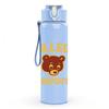 1PC College Dropout Bear Logo 750ml Color Plastic Sports Water Bottle Leakproof Flip Straw Lid Suitable for Sports Office Home Use