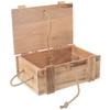 Деревянный ящик для хранения с крышкой 30x21x12 см