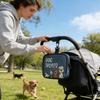 Zipper Closure Dog Treat Pouch Transparent Window Pet Snack Bag Pet Feeding Bag  Pet Training