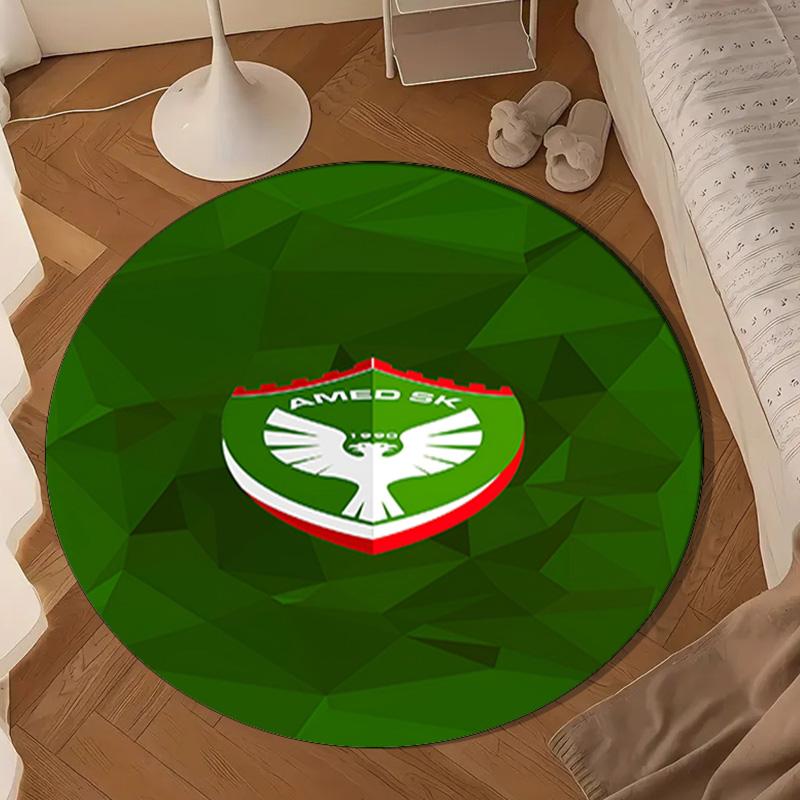 Amed Sk Crest Design Round mat Home Decor, Chair rug For livingroom,Bedroom, doormat home decor Birthday Gift Christmas Gifts