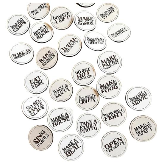 20 шт./компл. жетоны обратного отсчета на Рождество «Что делать» с буквенным принтом праздничное украшение Рождественский пришествие деревянные монеты комплект дисков