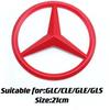 1Pcs ABS Car Front Grille Badge for Mercedes Benz W204 W205 W210 W211 W212 W213 C E Class GLA GLK ML GLC GLE Decal Cover Emblem AT1