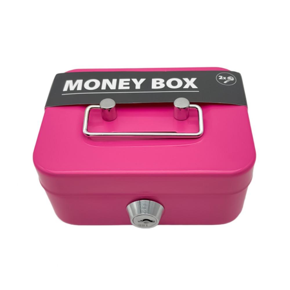 4.53" X 3.35" Key Lock Cash Box Small Money Organizer Home Gadget Cash Storage Box Kids
