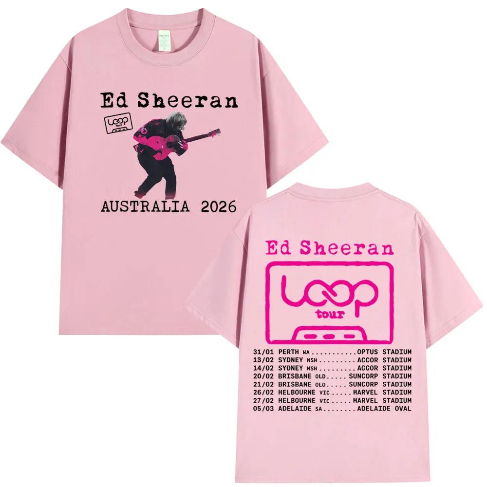 Ed Sheeran Printed Tshirt Australia Tour Merchandise Clothing Tshirt for Unisex and Women Fashionable and Popular Music Tshirt