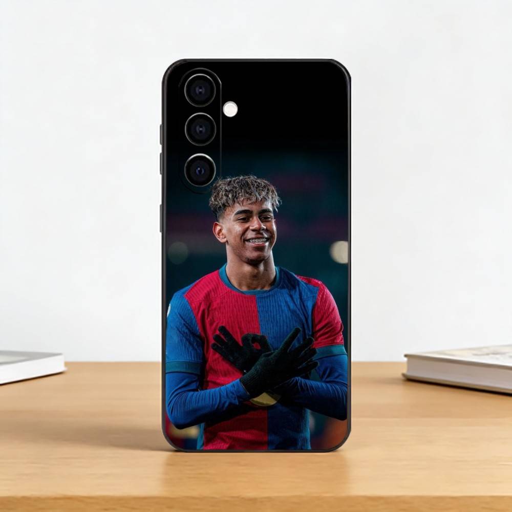 Футбольный чехол для телефона King Y-Yamals №19 для Samsung Galaxy A73, A72, A71, A70, A53, A52, A51, Мягкий силиконовый черный чехол