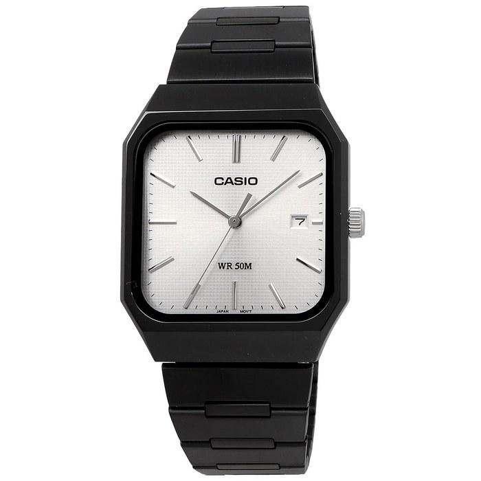 Casio Стандартные аналоговые кварцевые мужские часы MTP-B185B-7AV Черное IP-покрытие