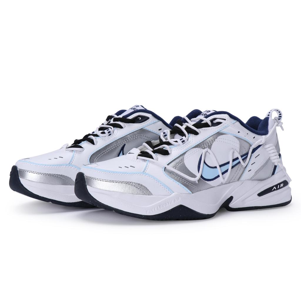 Nike Кроссовки Air Monarch 4 Chunky Унисекс Низкие Синий/Серебристый 415445-102(Команда80-)