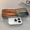 Чехол для телефона с флагом США для iPhone 17 Чехол для iPhone 13 16 15 14 12 17 Pro Max XR 7 8 SE Эстетичный цветочный чехол Funda