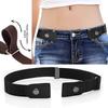 Leather Elastic Belt For Men And Women With Metal Buckle And Adjustable Fit