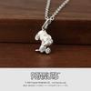 Игрушка-ожерелье Snoopy Diamond Petit и футляр из серебра 925 пробы Официальный персонаж PEANUTS Goods [Синдзюку Гиннокура] (Включено чучело) Женский