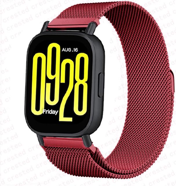 Миланский браслет для Xiaomi Redmi Watch 5 Active Металлический Браслет из Нержавеющей Стали ремешок Redmi Watch 5 Lite Магнитный Браслет
