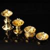 Exquisite Zinc Zinc Alloy Oil Lamp Anti-slip Oil Dish Ornaments Vintage Butter Lamp Holder  Household