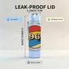 1PC 1967 Round Coin 750ml sports water bottle leakproof straw lid outdoor office home