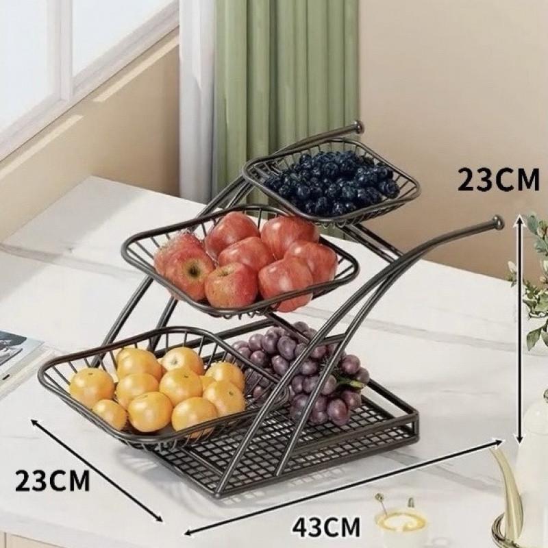 Съемная кухонная органайзерная стойка, 3-уровневая стойка для приправ, овощей, фруктов, подставка для хранения