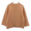 Crepuscule Made In Japan Long Sleeve Cotton Knit Cut 1 Beige Women Used