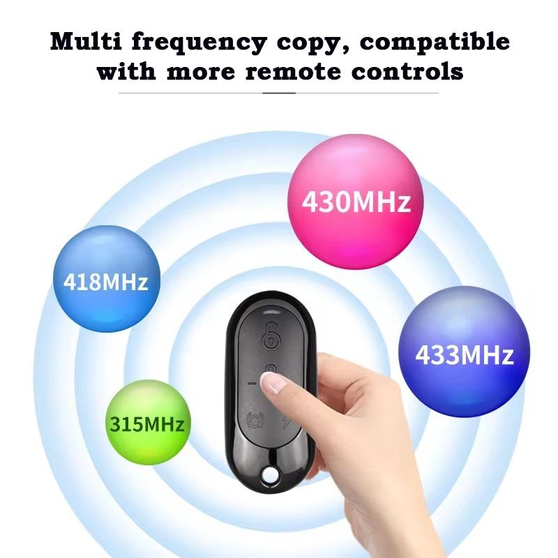 433 МГц Копия пульта дистанционного управления 4 кнопки открывания гаражных ворот Дубликатор Копия пульта дистанционного управления Клонирование Код 315/418/430 МГц