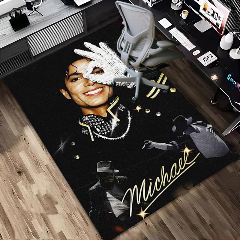 Michael Jackson Living Room Nonslip Area Rug Soft Carpet For Bedroom Gameoom Playroom Sofa Office Home Decor Doormat