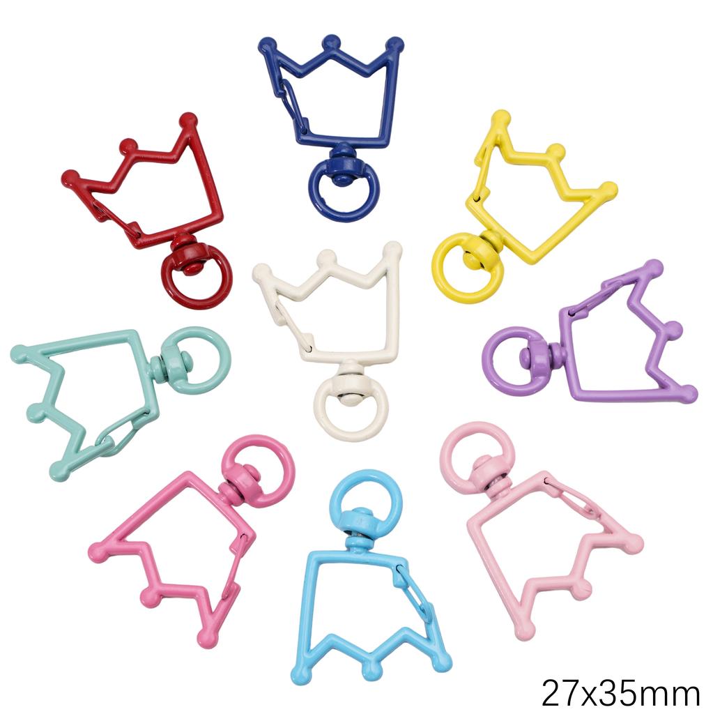 5-100 шт. Сплав Окрашенный спреем Брелок Брелок Карабин Кольцо для ключей Для DIY Ювелирных изделий Ключи Кошельки Украшения