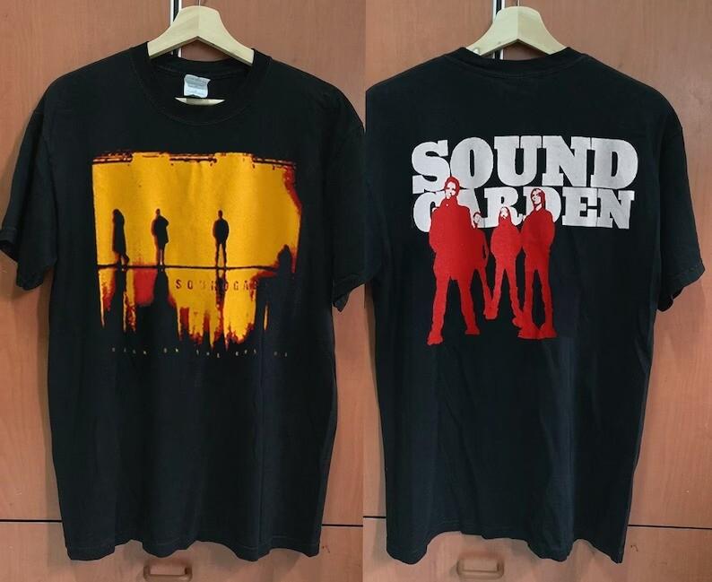 Soundgarden Down On The Upside Тур 2 Стороны Черная Унисекс Футболка S-5XL WA0119