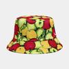 Унисекс шляпа от солнца с фруктовым узором для отдыха на природе и летних путешествий