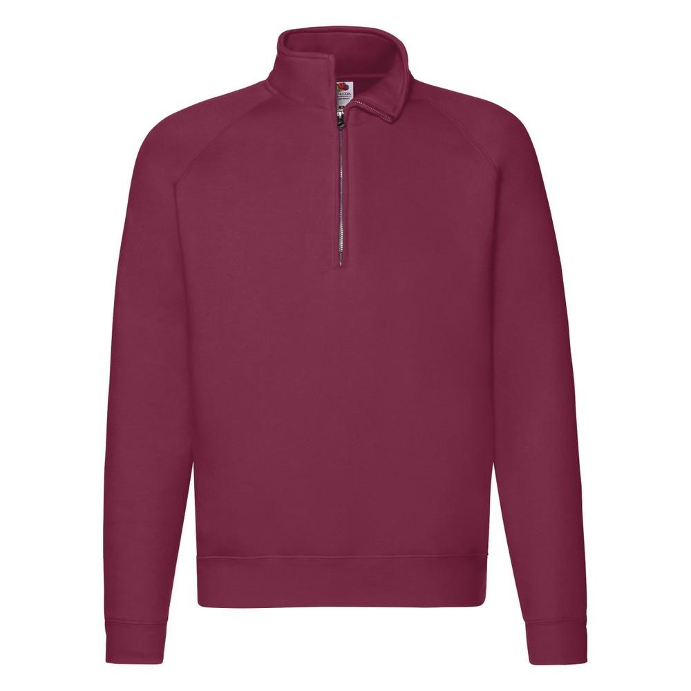 Fruit Of The Loom Mens Zip Neck Sweatshirt
