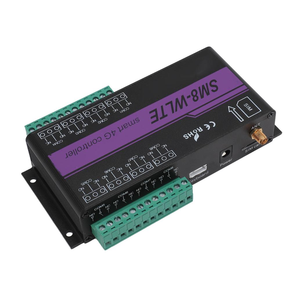 GSM-устройство открывания ворот, 8-канальный 4G-телефон, контроллер доступа, пульт дистанционного управления, SMS-управление дверью, PT100