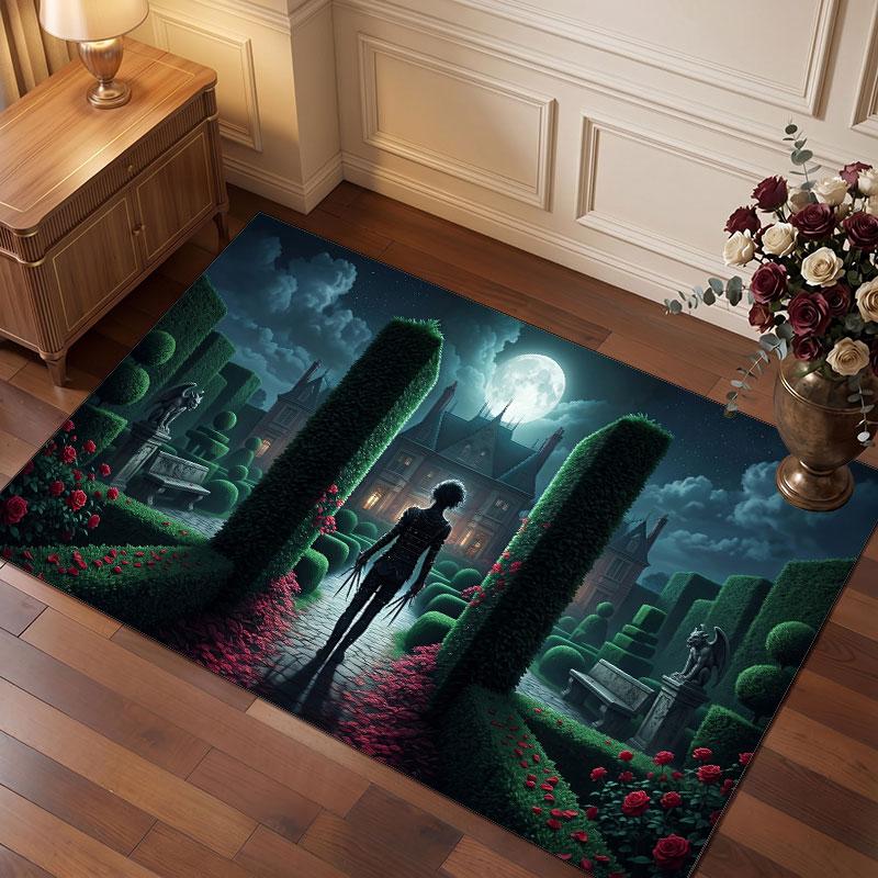 Edward Scissorhands Rug Soft Thick Non Slip Floor Carpet for Bedroom Living Room Home Decor