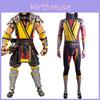 Костюм для косплея Скорпиона из Mortal Kombat из ткани лайкра для фанатов игры