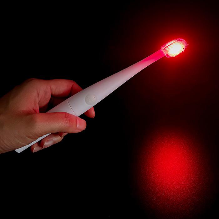 Custom Logo Soft Bristle 630nm Red LED Light Toothbrush Oral Cleaning for Gum Health Home Use Oral Care Products