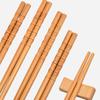 10 Pair Wooden Chopsticks Burr Free Comfortable Grip Reusable Handmade Natural Bamboo Wood Chopsticks Daily