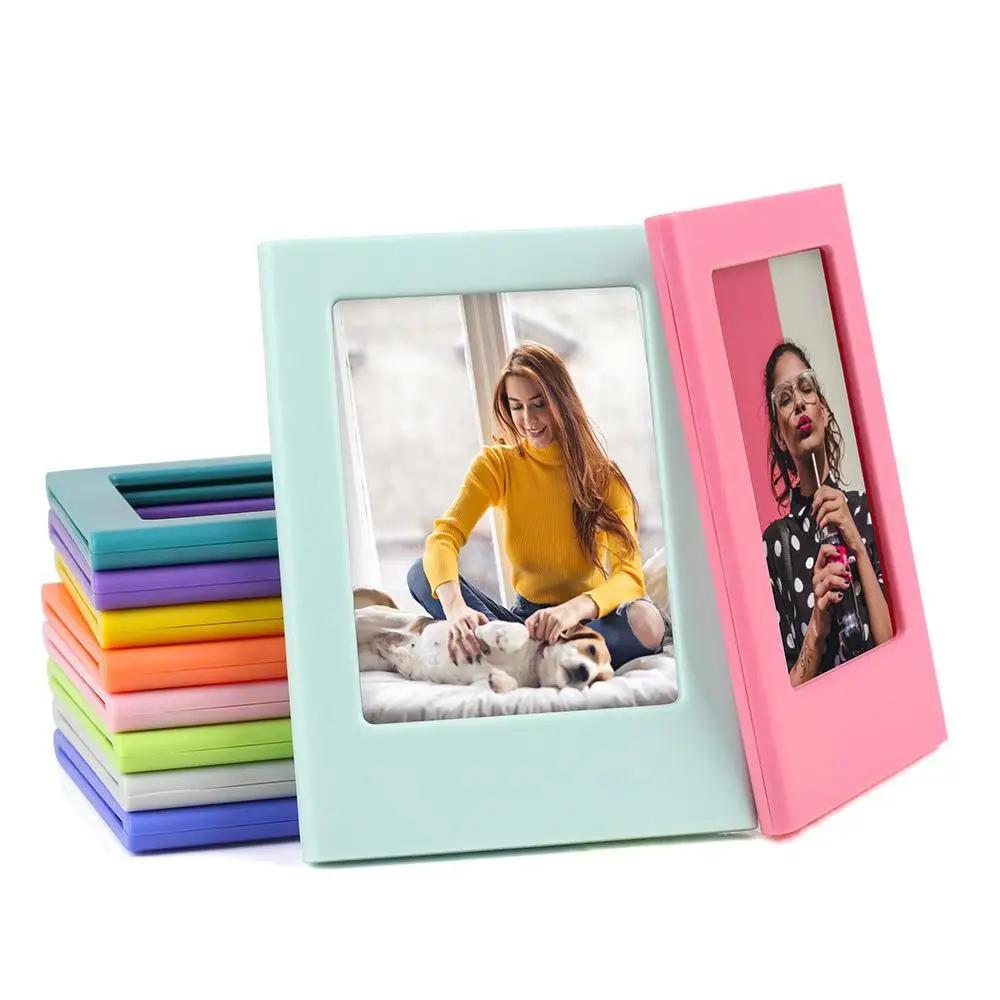 10PCS 3-Inch Magnetic Photo Frame Set Creative DIY Snapshots Display Stand Free Combination Fun Polaroid-Style Picture Holder