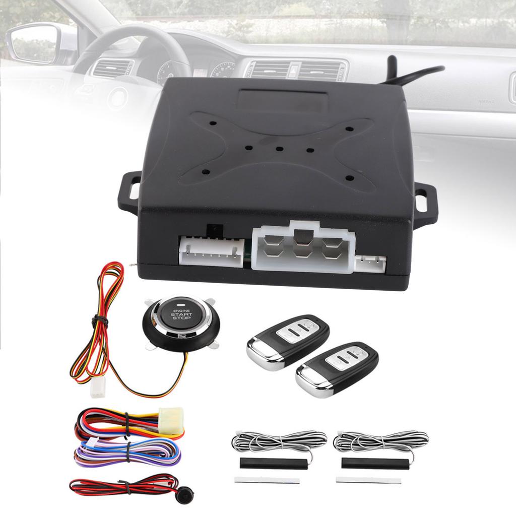 Универсальная автомобильная сигнализация, зажигание двигателя, бесключевой доступ, кнопка дистанционного стартера