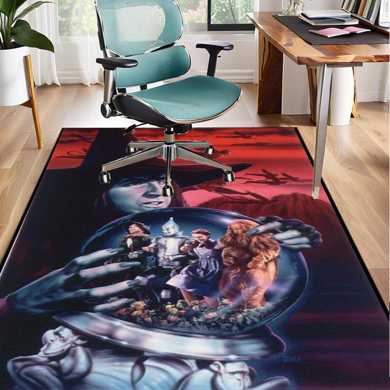 Wonderful Wizard Adventure Office Rug Chair Mat, Game Carpet, Suitable for Front Door, Bedroom, Living Room, Desk, Holiday Gift