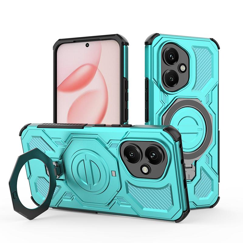 KEYSION Противоударный магнитный чехол для HONOR 400 Pro 5G с откидной металлической подставкой-кольцом для телефона, задняя крышка для Huawei Honor 400 5G