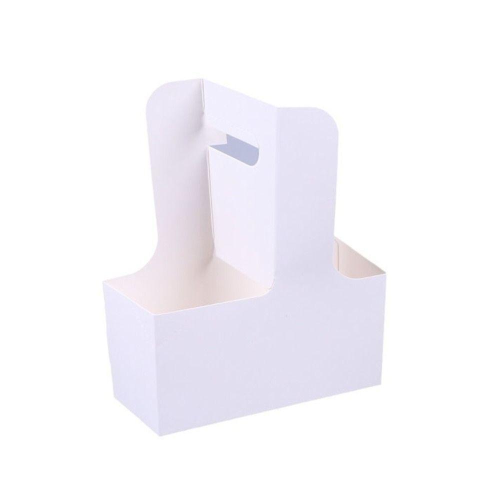 10 шт. Теплая кофейная чашка сумка Изысканная упаковка для цветов Портативный крафт-бумажный пакет для цветов