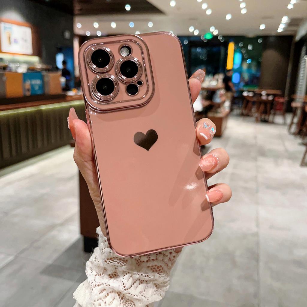 Чехол для телефона Love Heart для iPhone 15 14 13 12 11 Pro Max Plus, силиконовые чехлы для iPhone 7 8 Plus X XS Max XR SE 2 3 2020 2022, защитная задняя крышка