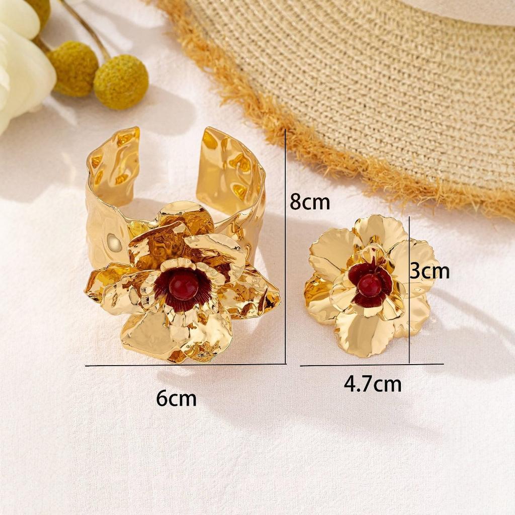 Модный комплект ювелирных изделий браслет кольцо для женщин дамы