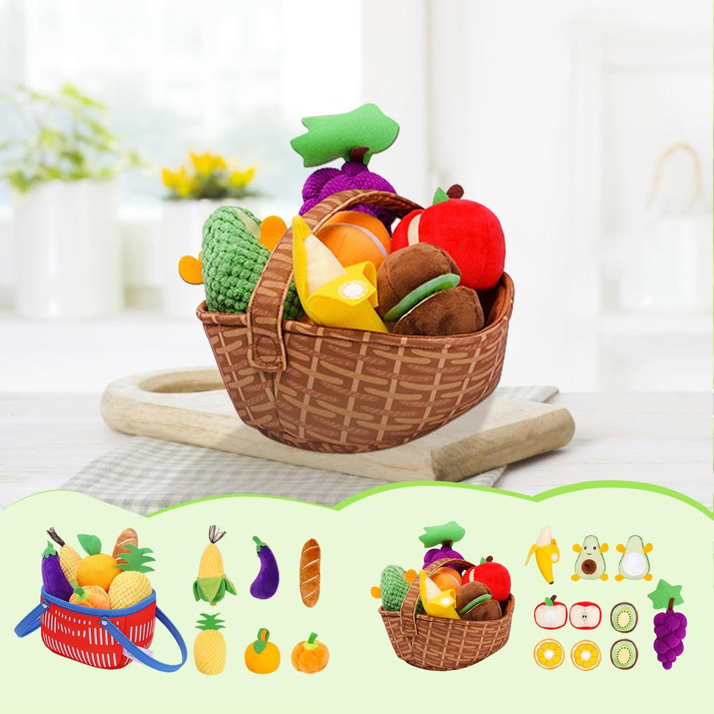 Playing House, Toy Simulation, Kitchen, Fruit And Vegetable Basket