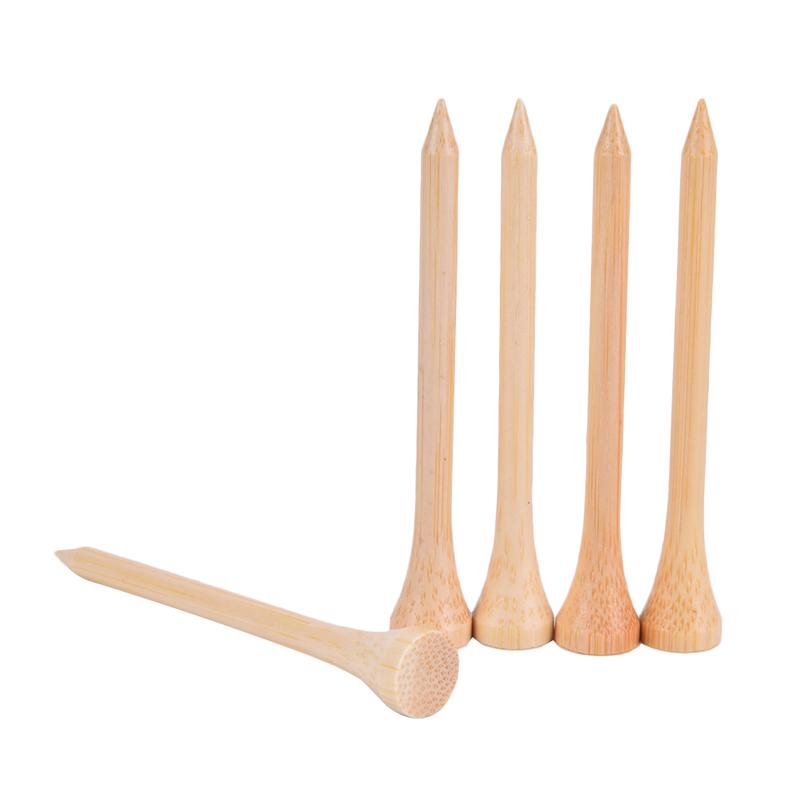 100Pcs/Set Golf Tees Bamboo Tee Golf Balls Holder 4 Size Stronger Than Wood Tees