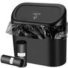 Car Trash Can and Storage Bag, Mini Storage Pouch, Multi-functional Car Seat Back Door with Lid Storage Box
