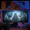 Large-scale party banners, soul-stirring spider web design, festive outdoor wall decorations and photo background props