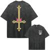 2026 Hot Sale Anime Hunter X Hunter Killua Zoldyck Meruem Manga Vintage Washed T-shirt Men Women Fashion Casual Cotton Short Sleeve T-shirts Top