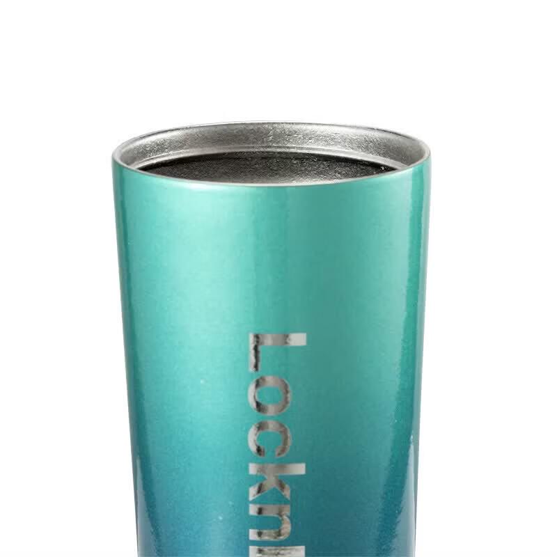LOCK&LOCK Pure Titanium Dual-Drink Insulated Coffee Mug with Tea Compartment, 500ml