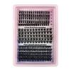 Messy eyelashes mixed with large bowl holder setting ordinary material fried hair segmented false eyelashes