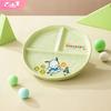 Для Sanrio Pochacco Керамическая тарелка с отделениями Детская круглая тарелка для ужина с отделениями Мультяшные кружки Посуда, пригодная для использования в микроволновой печи